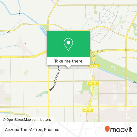 Mapa de Arizona Trim-A-Tree