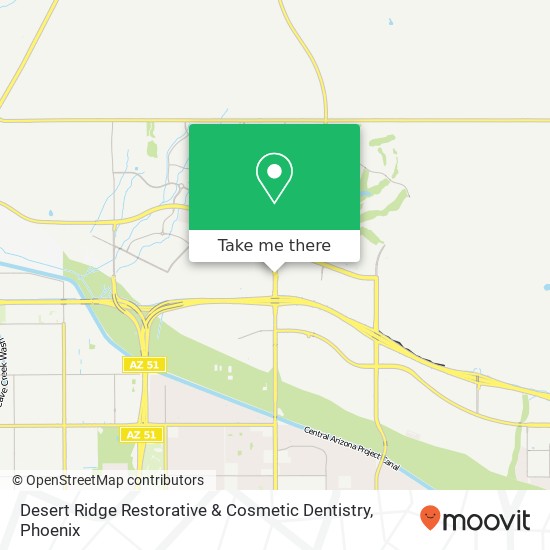 Mapa de Desert Ridge Restorative & Cosmetic Dentistry