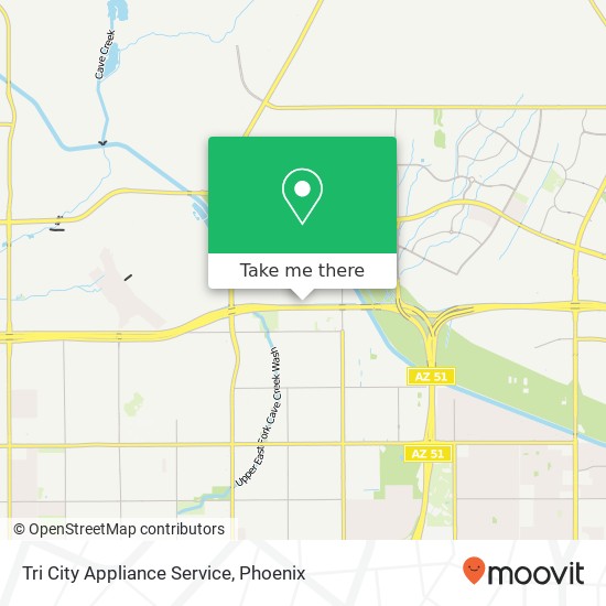 Tri City Appliance Service map