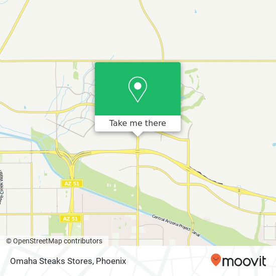 Omaha Steaks Stores map