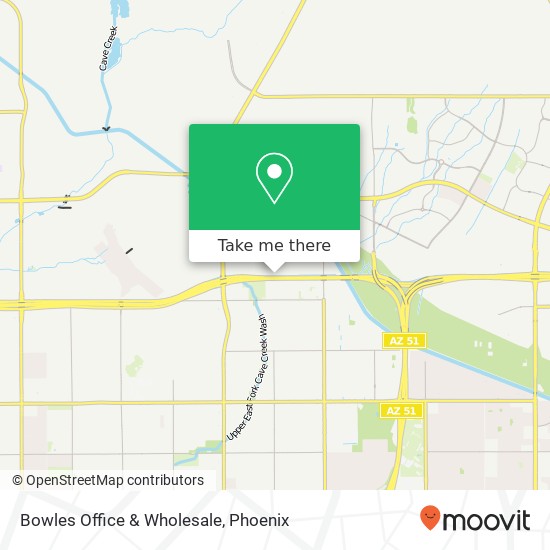 Mapa de Bowles Office & Wholesale