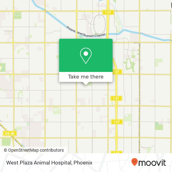 West Plaza Animal Hospital map