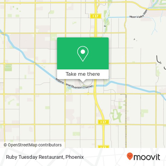 Mapa de Ruby Tuesday Restaurant