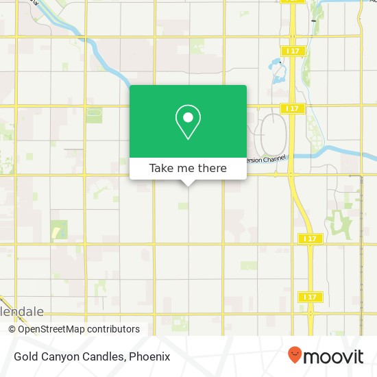 Gold Canyon Candles map