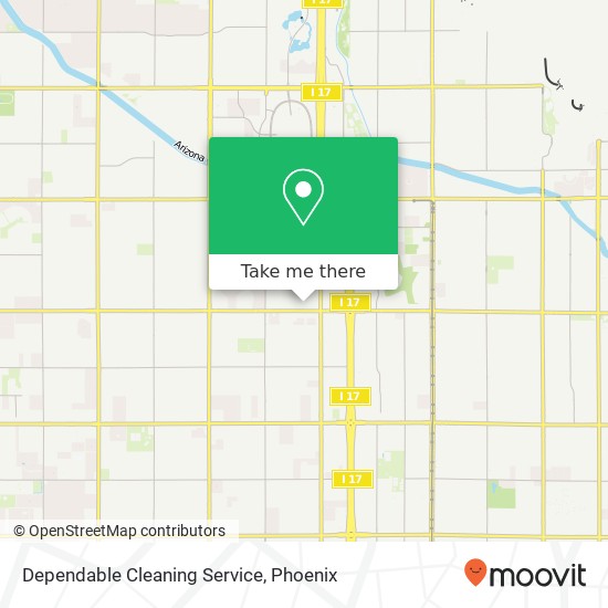 Mapa de Dependable Cleaning Service