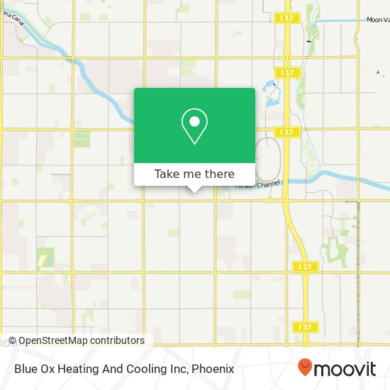 Blue Ox Heating And Cooling Inc map