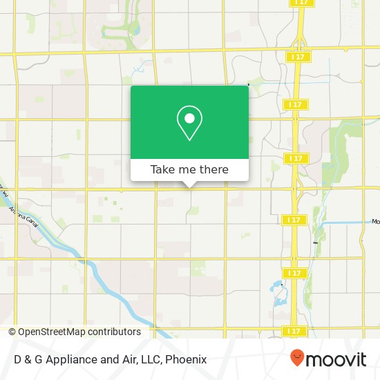 Mapa de D & G Appliance and Air, LLC