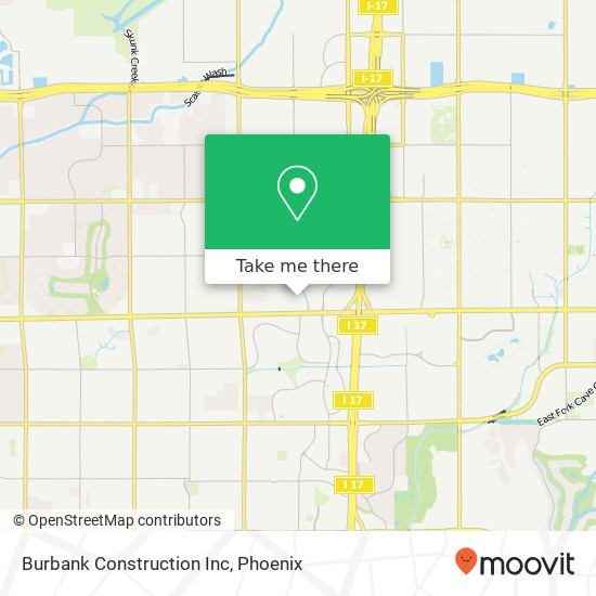 Mapa de Burbank Construction Inc