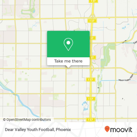 Dear Valley Youth Football map