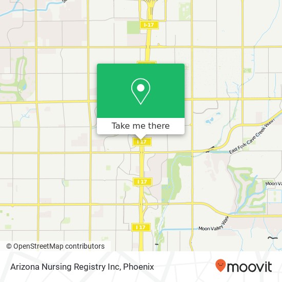 Mapa de Arizona Nursing Registry Inc