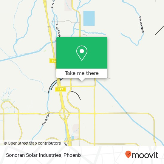 Sonoran Solar Industries map