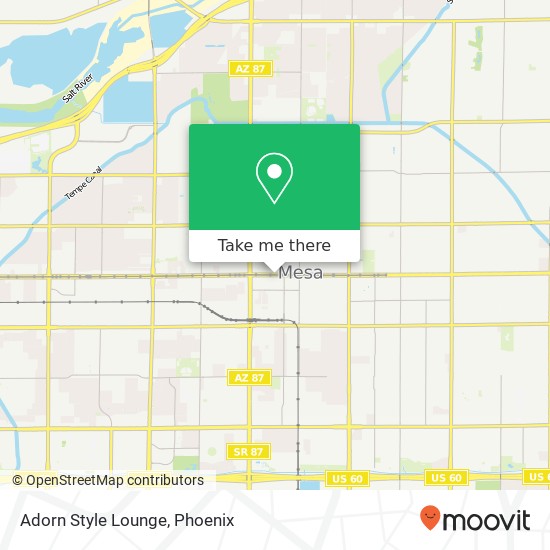 Adorn Style Lounge map