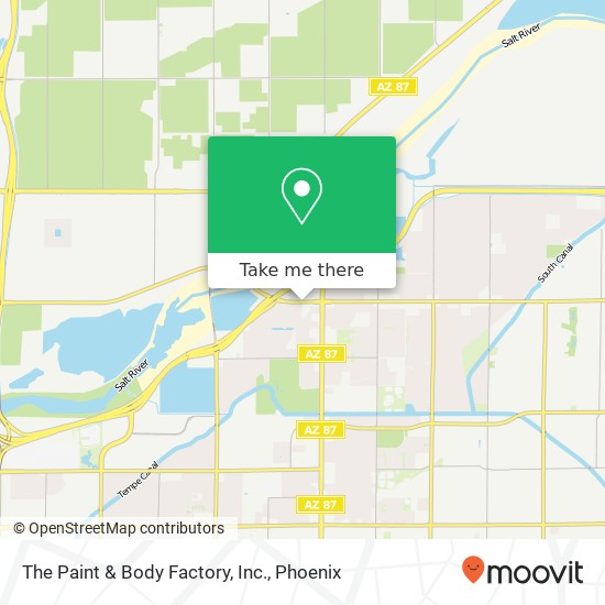 The Paint & Body Factory, Inc. map