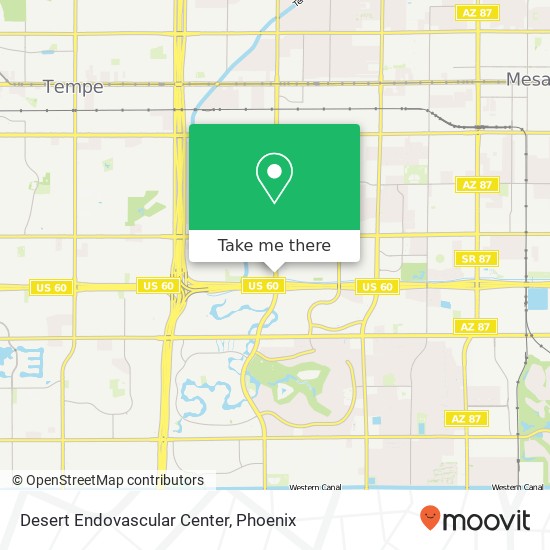 Mapa de Desert Endovascular Center