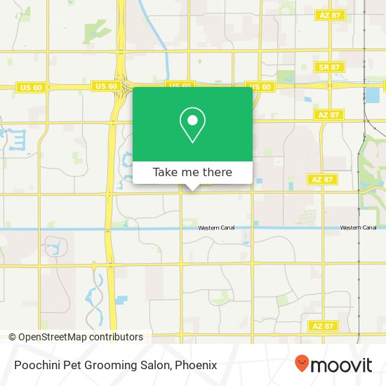 Mapa de Poochini Pet Grooming Salon