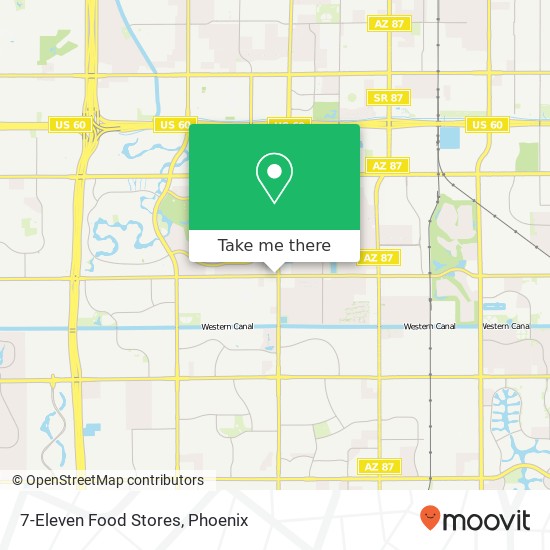 Mapa de 7-Eleven Food Stores