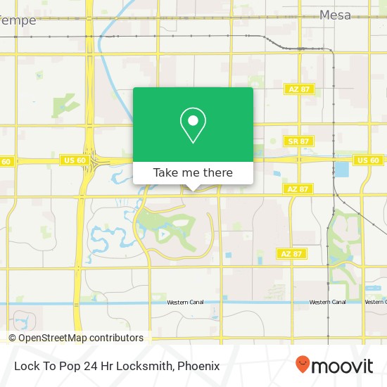 Lock To Pop 24 Hr Locksmith map