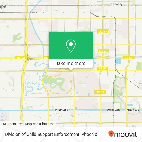 Division of Child Support Enforcement map