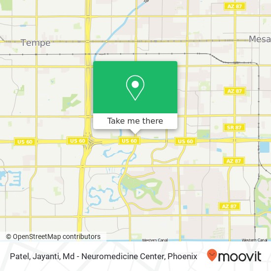 Patel, Jayanti, Md - Neuromedicine Center map