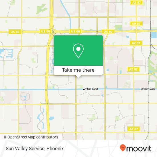 Sun Valley Service map