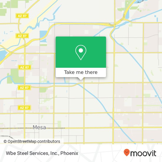 Wbe Steel Services, Inc. map