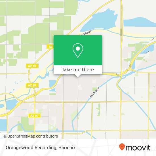 Mapa de Orangewood Recording