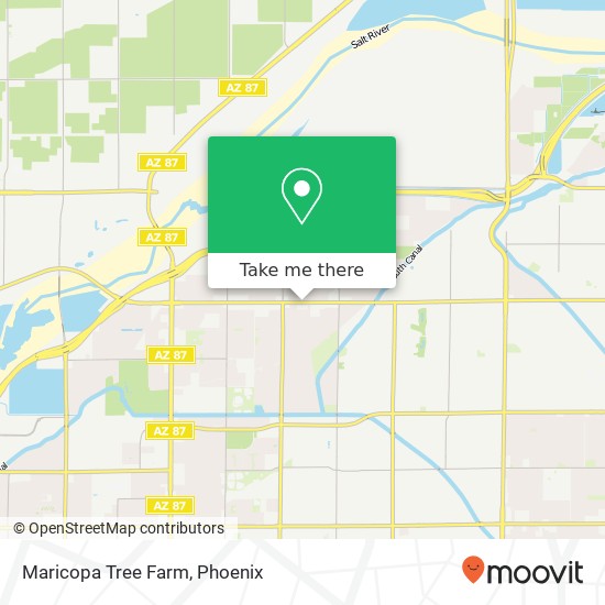 Maricopa Tree Farm map