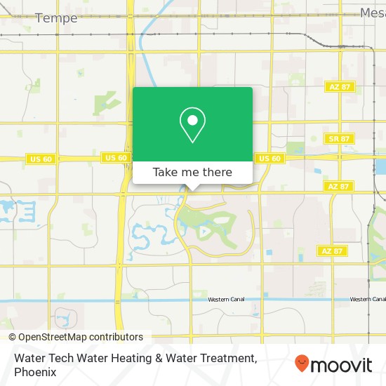 Mapa de Water Tech Water Heating & Water Treatment