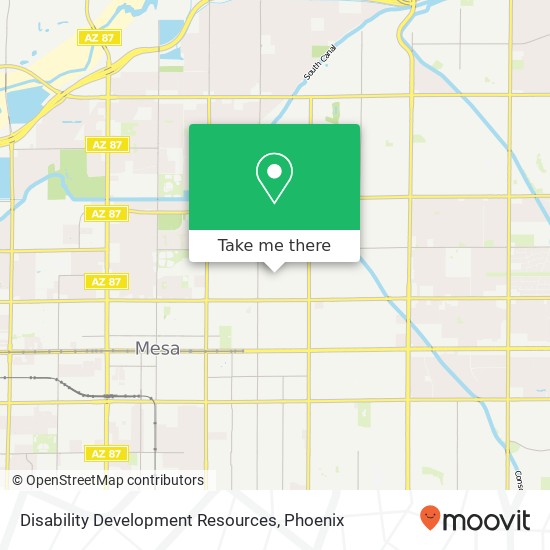 Disability Development Resources map