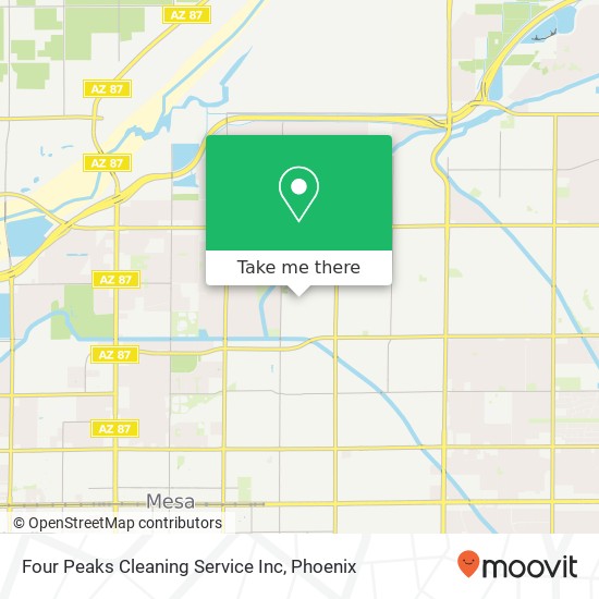 Mapa de Four Peaks Cleaning Service Inc