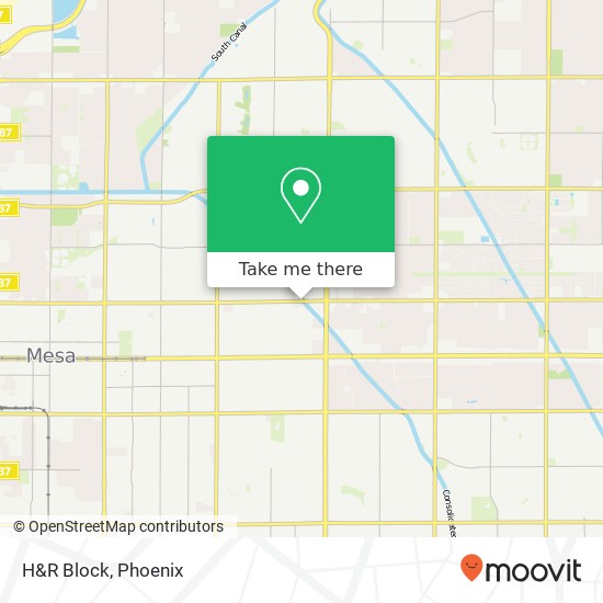 H&R Block map