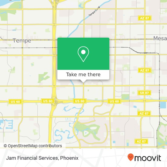 Jam Financial Services map