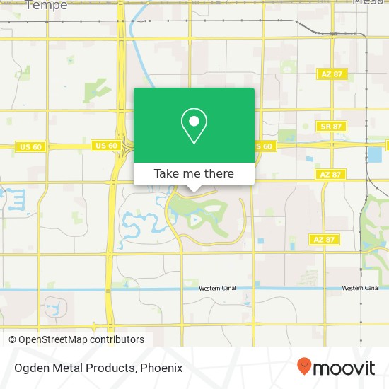 Ogden Metal Products map
