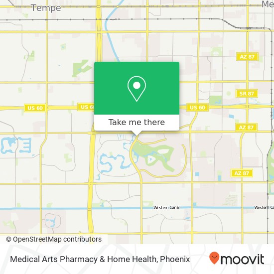 Mapa de Medical Arts Pharmacy & Home Health