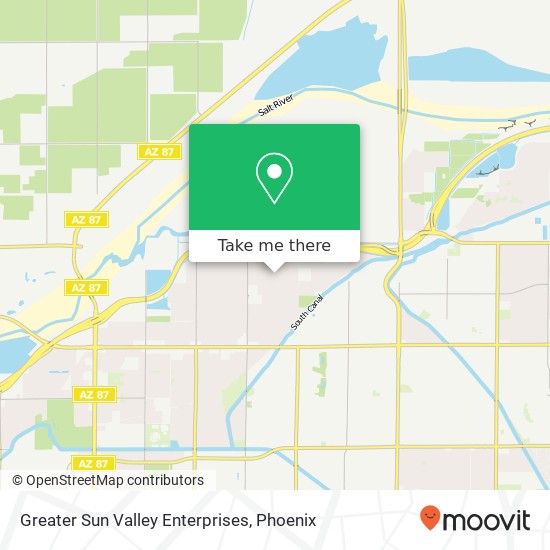 Mapa de Greater Sun Valley Enterprises