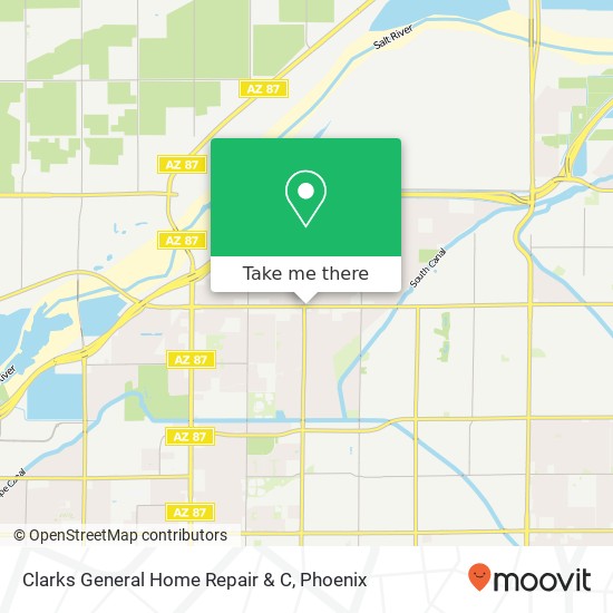 Clarks General Home Repair & C map