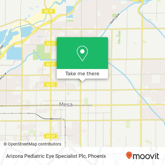 Arizona Pediatric Eye Specialist Plc map