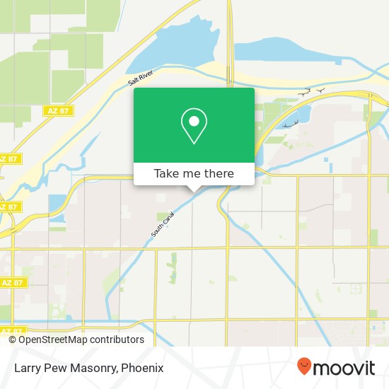 Mapa de Larry Pew Masonry