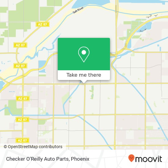 Checker O'Reilly Auto Parts map