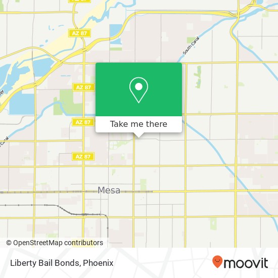 Liberty Bail Bonds map