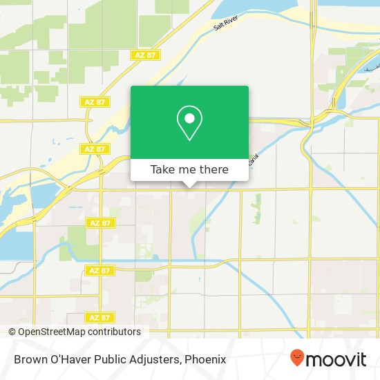 Brown O'Haver Public Adjusters map