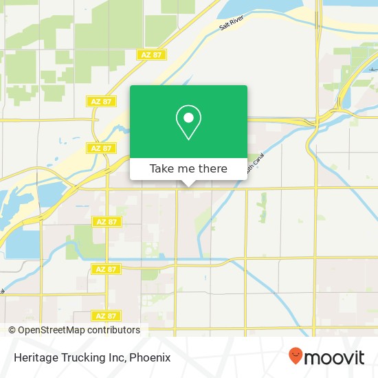 Heritage Trucking Inc map