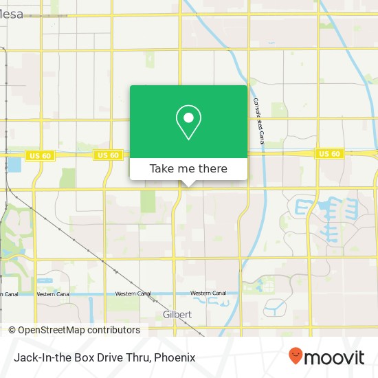 Jack-In-the Box Drive Thru map