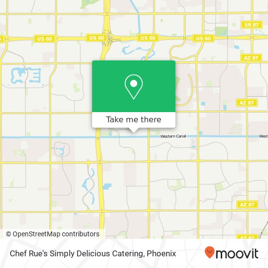 Mapa de Chef Rue's Simply Delicious Catering