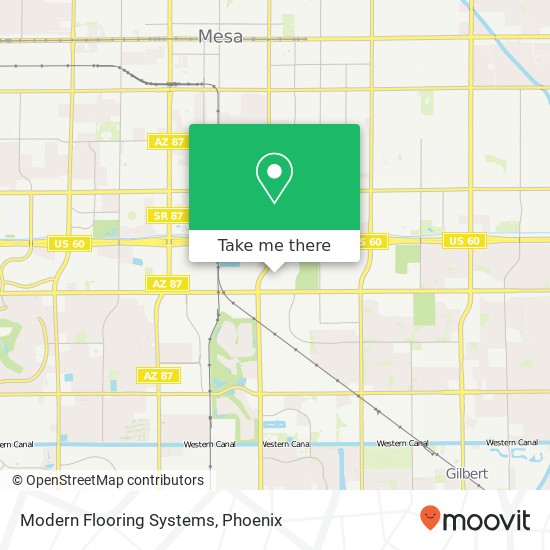 Modern Flooring Systems map