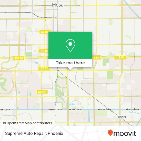 Supreme Auto Repair map