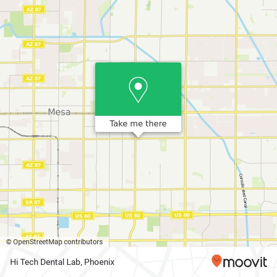 Mapa de Hi Tech Dental Lab