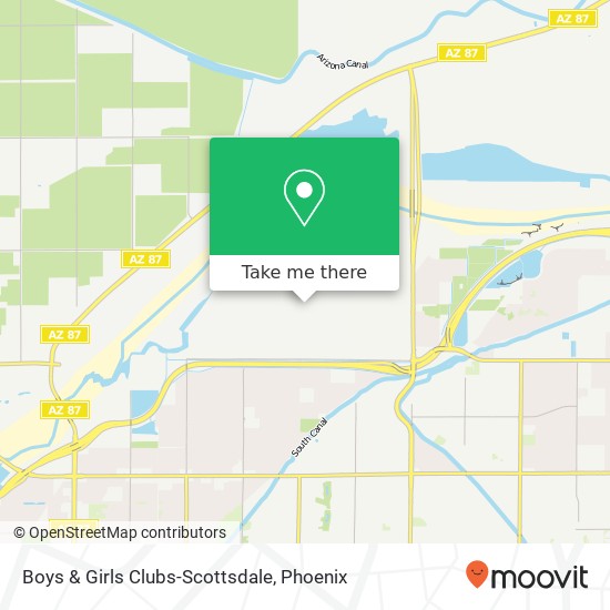 Boys & Girls Clubs-Scottsdale map