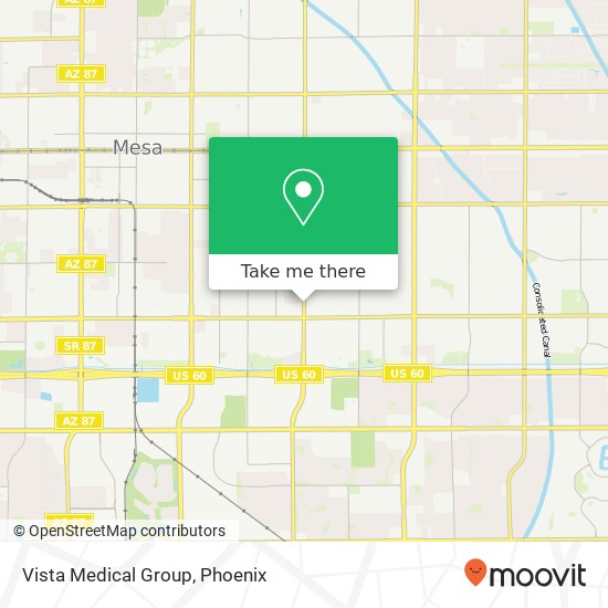 Mapa de Vista Medical Group