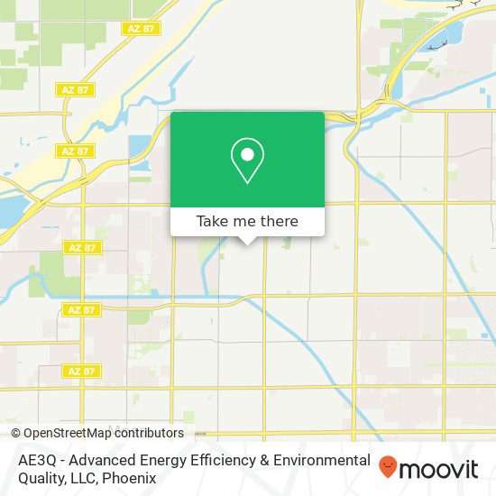 Mapa de AE3Q - Advanced Energy Efficiency & Environmental Quality, LLC